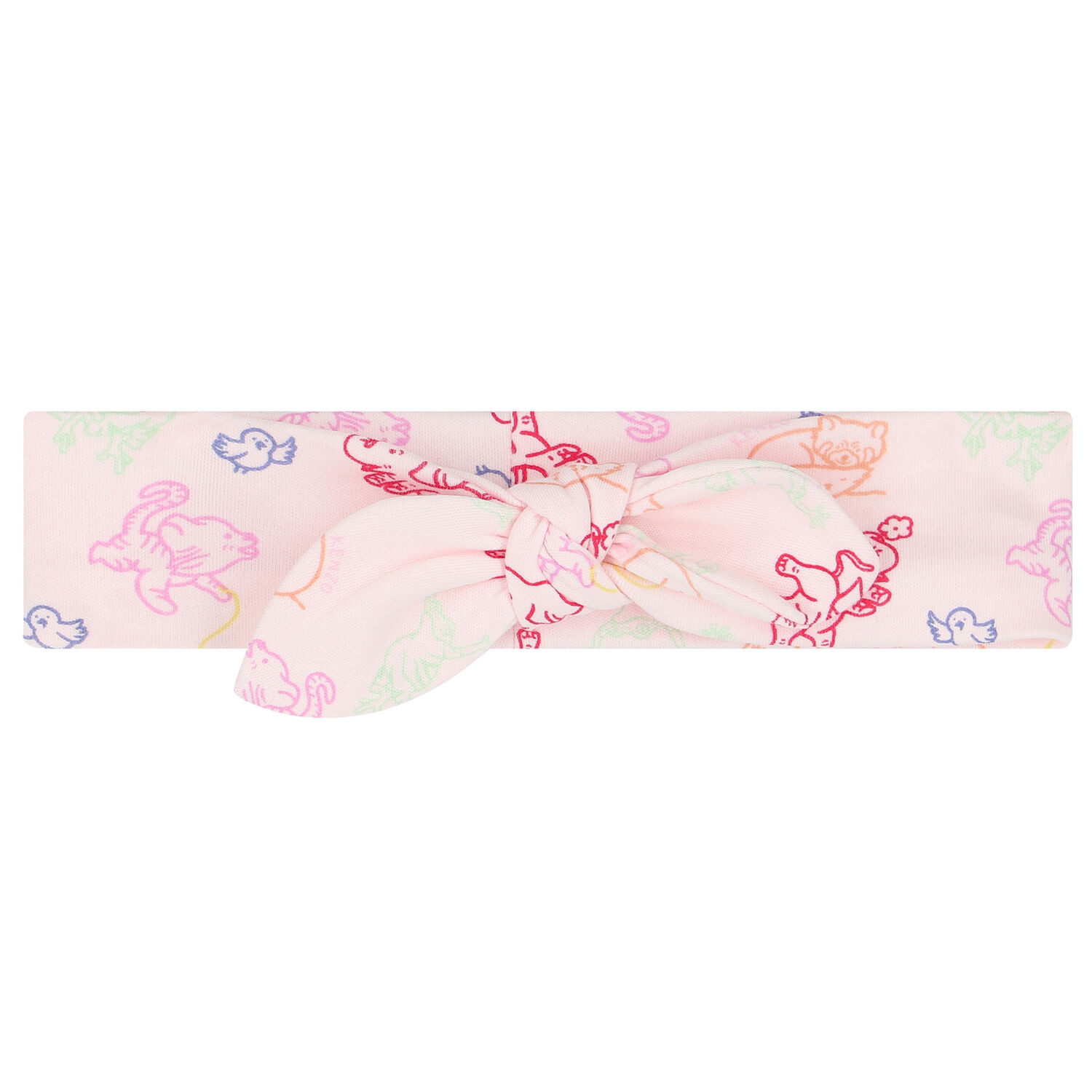 طقم ليغينز بنات بالشعار باللون الوردى, 1, hi-res